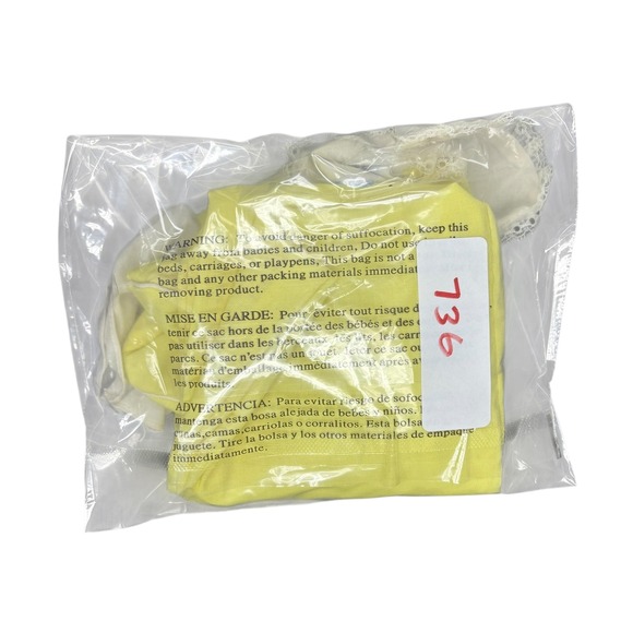 Signature Kids Baby Yellow Squirrel Acorn Embroidered Footed Pajamas Romper 18mo - Picture 10 of 10